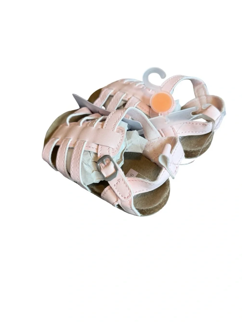 Carter's Pink Baby Girl Sandals Strappy Buckle Closure Size 4 9-12 Months NWT